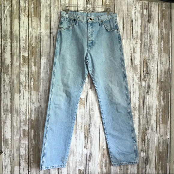 Wrangler Light Wash Non Stretch Bootcut Jeans - Picture 1 of 7